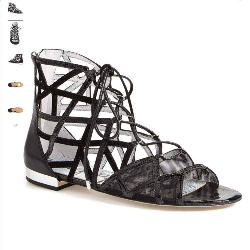 Sam Edelman Black‎ Denver Flat Sandals